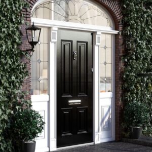 Palladio Entrance Door Bog Oak Weatherbar