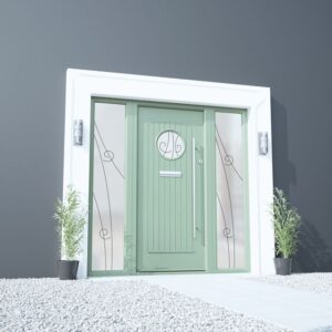 Palladio Entrance Door Letterbox Chrt-Brght 211