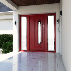 Palladio Entrance Door 2-Red Rome E